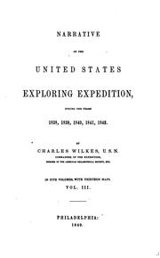 Cover of: Narrative of the United States exploring expedition. by Charles Wilkes