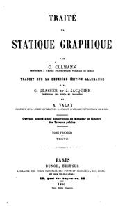 Cover of: Traité de statique graphique