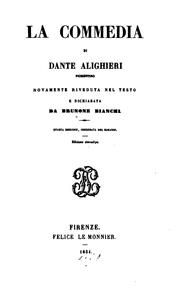 Cover of: La commedia di Dante Alighieri Fiorentino by Dante Alighieri