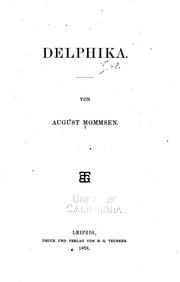 Cover of: Delphika.