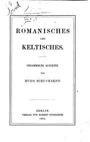 Cover of: Romanisches und Keltisches.