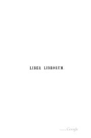 Cover of: Liber librorum : its structure, limitations, and purpose.: A friendly communication to a reluctant sceptic.