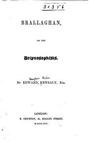 Cover of: Brallaghan: or The Deipnosophists.