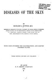 Cover of: Diseases of the skin: by Richard L. Sutton and Richard L. Sutton, jr.
