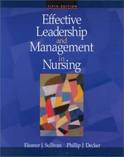 Cover of: Effective Leadership and Management in Nursing (5th Edition)