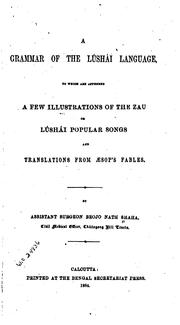 A grammar of the Lúshái language by Brojo Nath Shaha