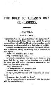 Cover of: The Duke of Albany's own Highlanders: a novel