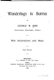 Cover of: Wanderings in Burma