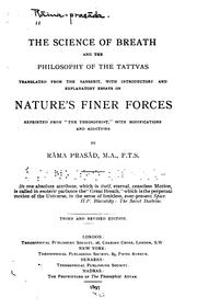 Cover of: The science of breath and the philosophy of the tattvas