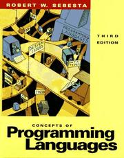 Cover of: Concepts of programming languages by Robert W. Sebesta