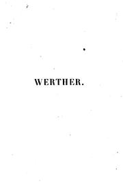 Cover of: Werther by Johann Wolfgang von Goethe