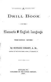 Cover of: A drill book in the elements of the English language