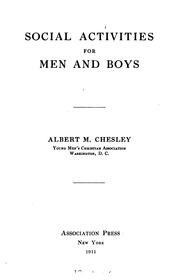 Social activities for men and boys by Albert Meader Chesley