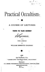 Cover of: Practical occultism