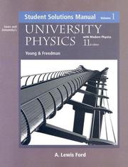 Cover of: University physics: with Modern physics: Student Solutions Manual, Vol. 1