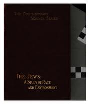 Cover of: The Jews: a study of race and environment.