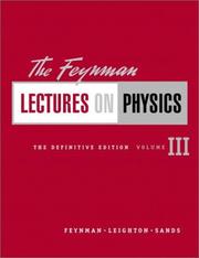 Cover of: The Feynman Lectures on Physics