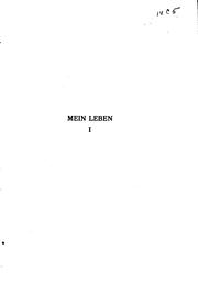 Cover of: Mein Leben by Richard Wagner