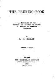 Cover of: The pruning-book. by L. H. Bailey