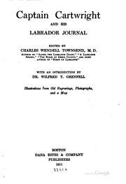 Cover of: Captain Cartwright and his Labrador journal by George Cartwright