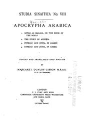Cover of: Apocrypha arabica