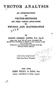 Cover of: Vector analysis by Joseph George Coffin