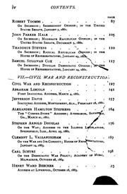 Cover of: Representative American orations to illustrate American political history