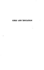 Cover of: Girls and education