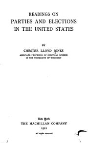 Cover of: Readings on parties and elections in the United States by Chester Lloyd Jones
