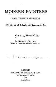 Cover of: Modern painters and their paintings.: For the use of schools and learners in art.