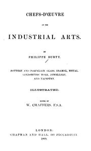 Cover of: Chefs-d'œuvre of the industrial arts.