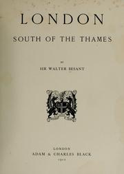 Cover of: London: south of the Thames