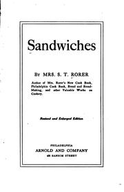 Cover of: Sandwiches