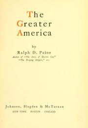 Cover of: The greater America