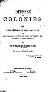 Cover of: Défense des colonies.
