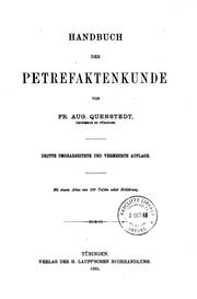 Handbuch der Petrefaktenkunde by Quenstedt, Fr. Aug. von