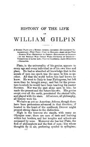 Cover of: History of the life of William Gilpin: a character study