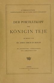 Cover of: Der porträtkopf der königin Teje im besitz von dr. James Simon in Berlin
