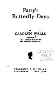 Cover of: Patty's butterfly days