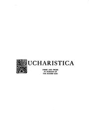 Cover of: Eucharistica: verse and prose in honour of the hidden God
