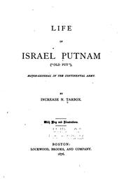 Life of Israel Putnam ("Old Put") by Increase Niles Tarbox