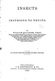 Cover of: Insects injurious to fruits.
