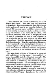 Cover of: De Quincey's Revolt of the Tartars by Thomas De Quincey