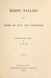 Cover of: Heroic ballads