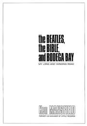 Cover of: The Beatles, The Bible, and Bodega Bay by Ken Mansfield