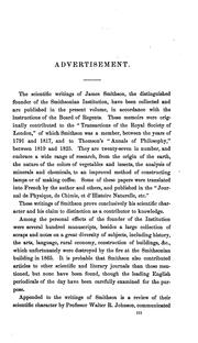Cover of: The scientific writings of James Smithson.