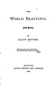 Cover of: The world beautiful.