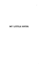 Cover of: My little sister