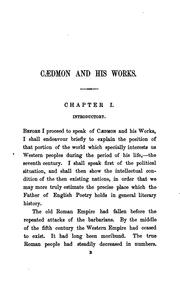Cover of: Cædmon, the first English poet