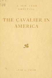 Cover of: The Cavalier in America
